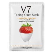 Тканевая маска для лица V 7 с экстрактом клубники